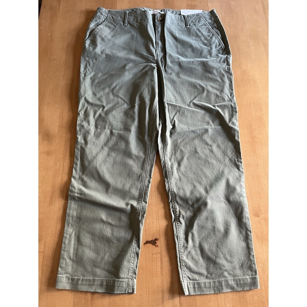 Ann Taylor LOFT NWT New The Slim Pant Capri Sz 14 Dusty Spring Green NEW